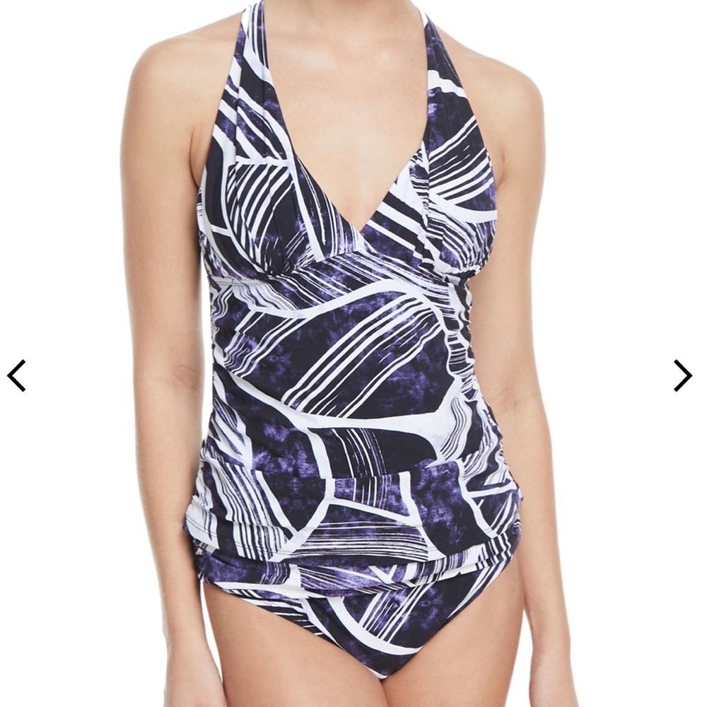 LA BLANCA Bali Hai Printed Tankini Swim Top
